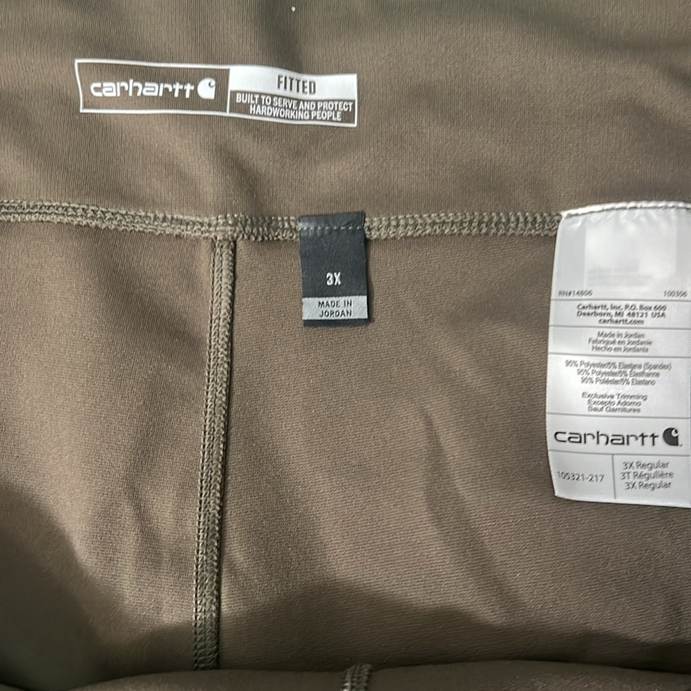 Carhartt NWT Tarmac Brown Pocket Legging Size 3X - Picture 5 of 6